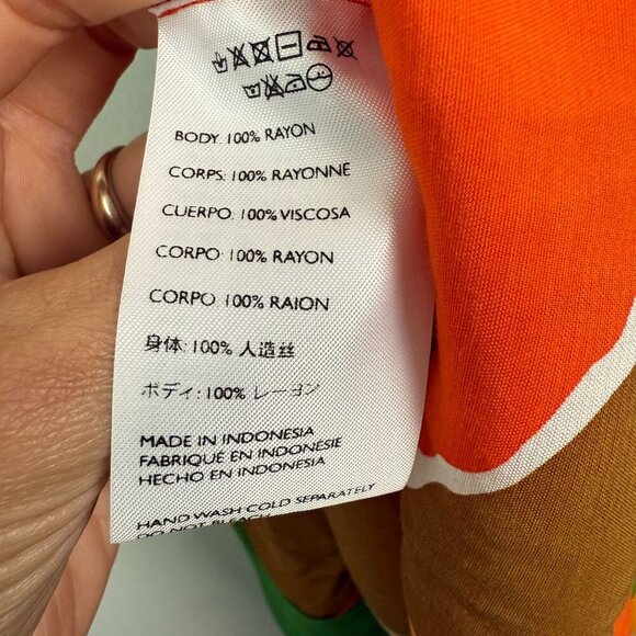 Faithfull The Brand NWT Tempio Midi Dress Costa Smeralda Print Size US 8 - Picture 10 of 10